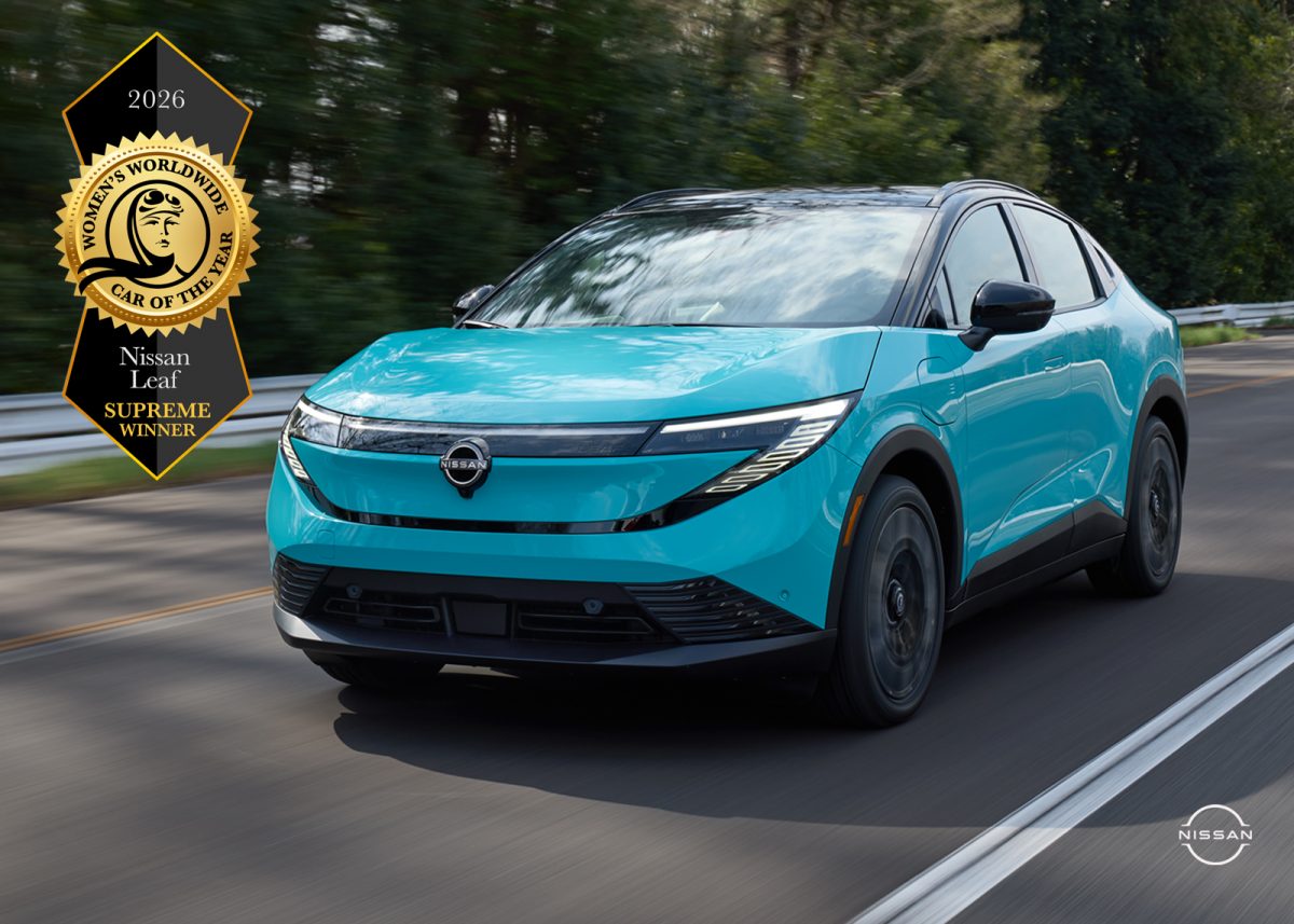 Awarded by an international jury and honouring LEAF’s legacy as a global EV pioneer.