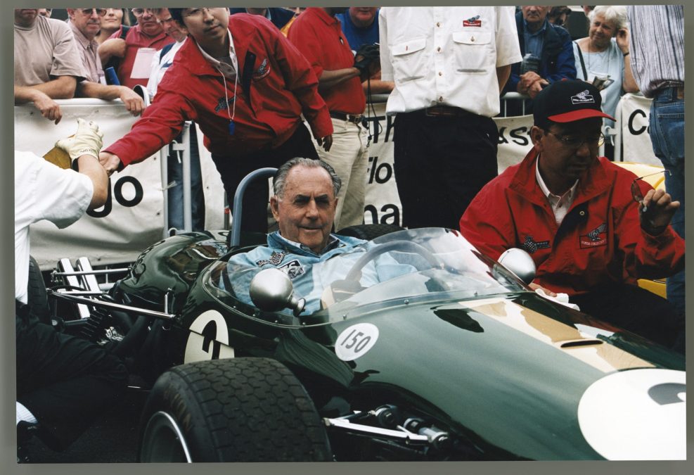 Jack Brabham at previous Goodwood event 2026 marks the centenary of Jack Brabham’s birth and the 60th anniversary of his third World Championship.