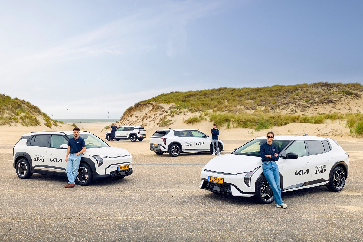 Kia renews electric vehicle fleet to support The Ocean Cleanup’s global mission.