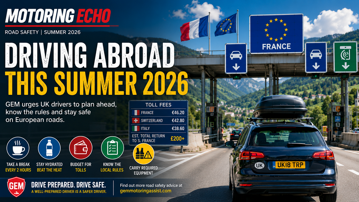 ME_Driving_Abroad_this_Summer_2026. 200726 A successful European driving holiday starts long before the engine fires into life. Taking time to understand local regulations, budgeting for tolls and preparing both vehicle and driver...